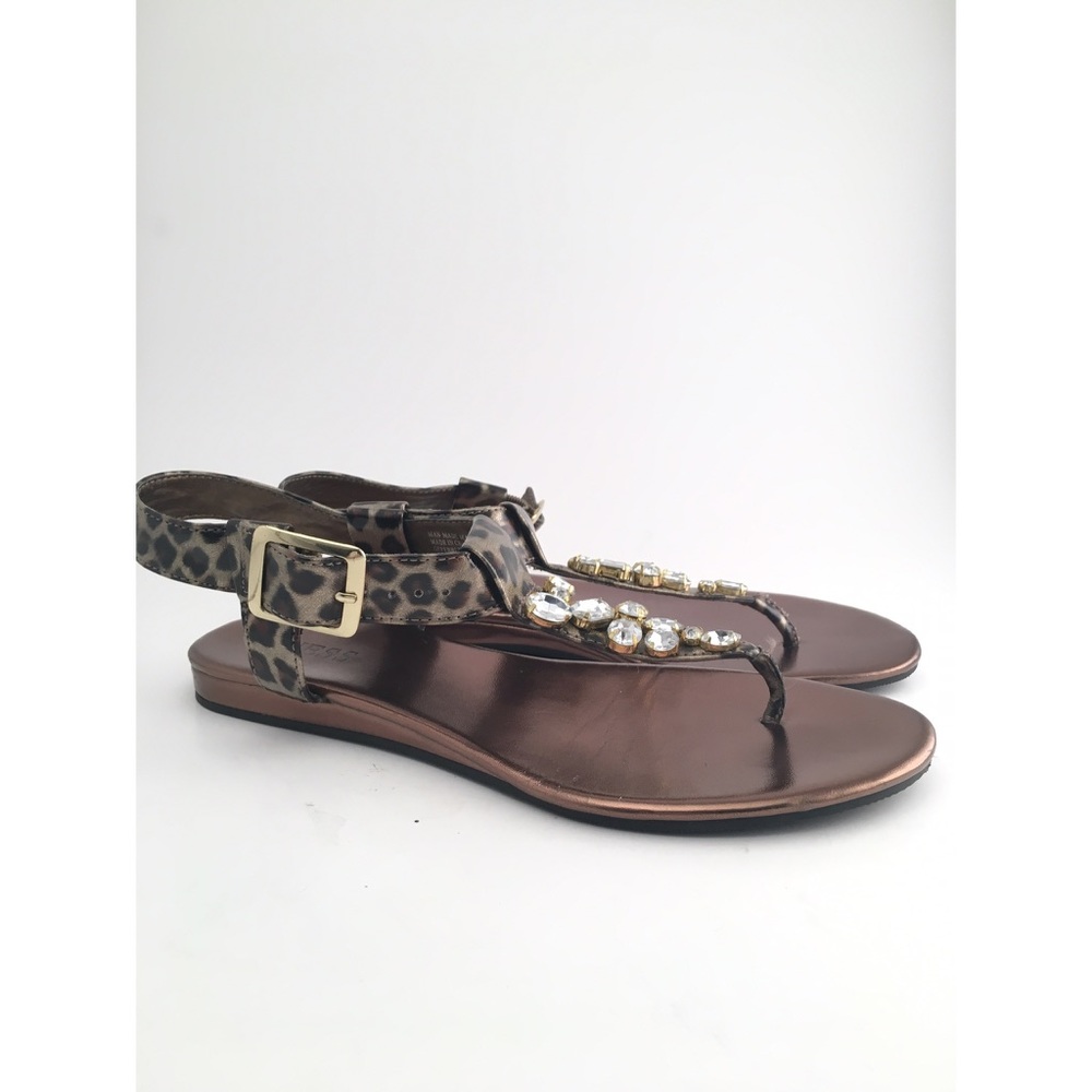 Guess Leopard & Jeweled Sandals ✨✨ - Picture 4 of 7